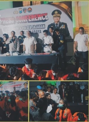 Polrestabes Surabaya Ungkap 43 Kasus Curanmor Dan Amankan 42 Tersangka Begini Motif Nya